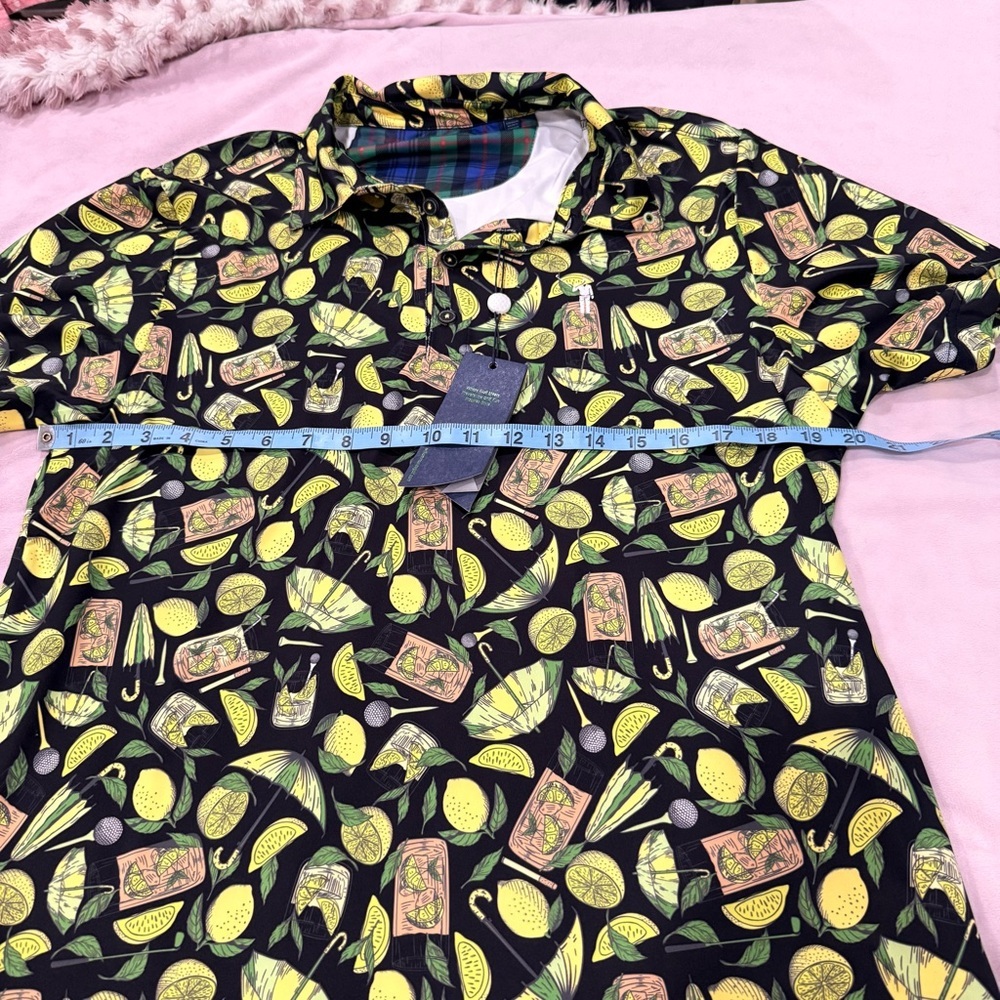 William Murray Golf Lemon Print Men's Shirt - Picture 13 of 15